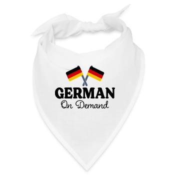 Deutsch auf Anfrage Deutsch-Dolmetscher - Bandana - Weiß - Vorne