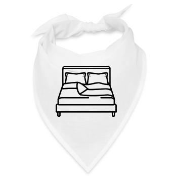 Bett - Bandana - Weiß - Vorne