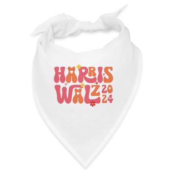 Kamala Harris Walzer Walzer 2024 Retro - Bandana - Weiß - Vorne