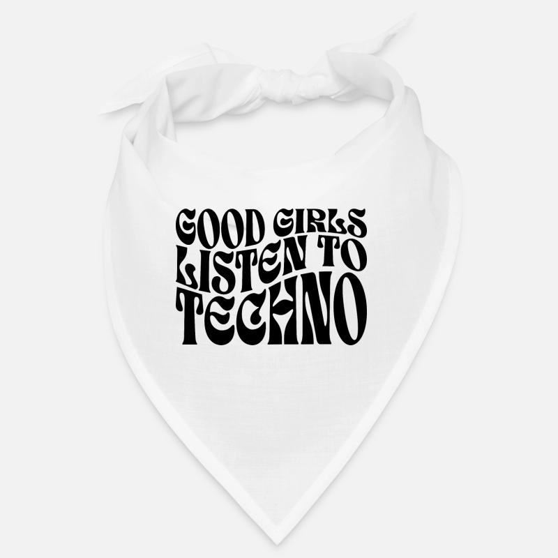 Mädchen hören Techno-Musik Bandana