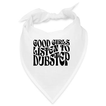 Mädchen hören Dubstep-Musik - Bandana - Weiß - Vorne