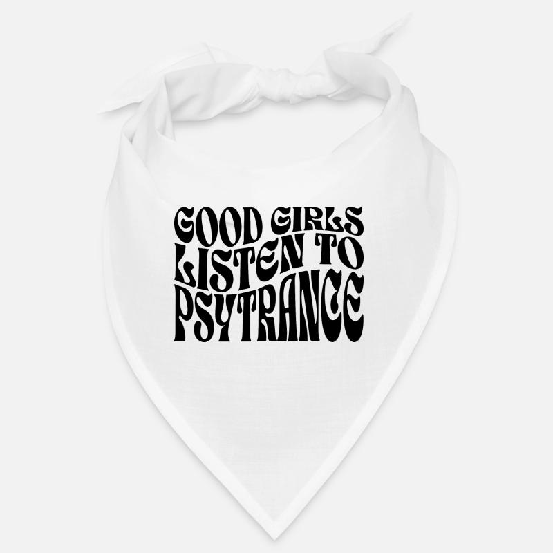 Mädchen hören Psytrance-Musik Bandana