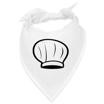 Küchenchef - Bandana - Weiß - Vorne