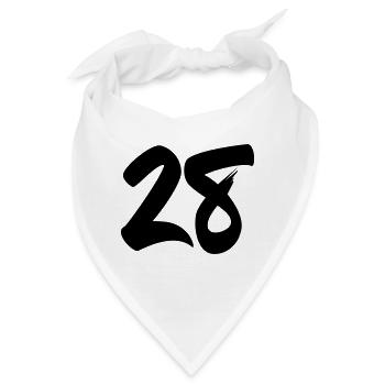 28 - Bandana - Weiß - Vorne