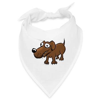 Hund - Bandana - Weiß - Vorne