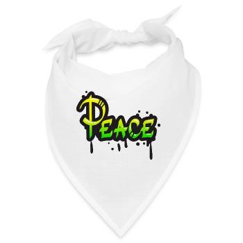 Frieden - Bandana - Weiß - Vorne
