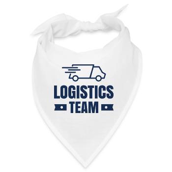 Logistiker Team Transportfirma Logistik Spedition - Bandana - Weiß - Vorne