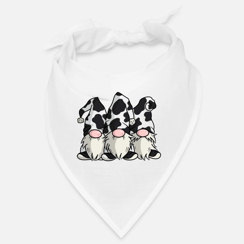 Niedliche Kuh Print Gnome Bandana