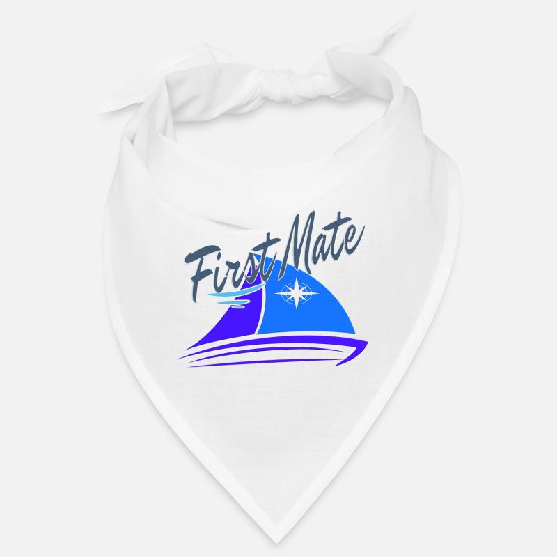 First Mate Typ auf Segelboot Segler Boot Skipper Bandana
