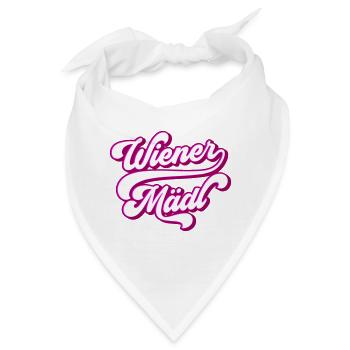 Wiener Mädl | Farben änderbar | - Bandana - Weiß - Vorne