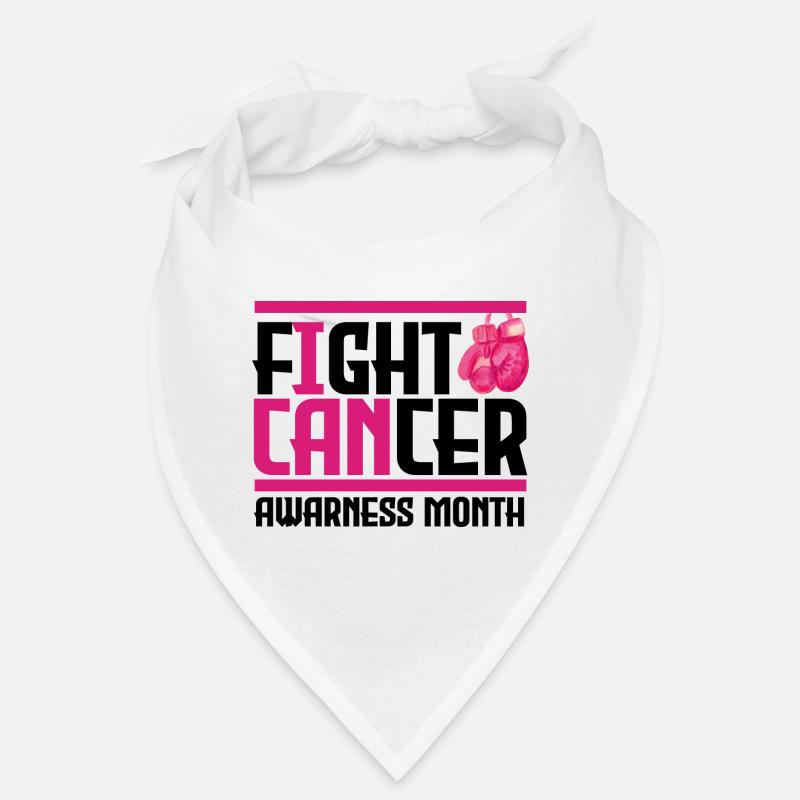 Krebs bekämpfen. Monat des Bewusstseins. Bandana