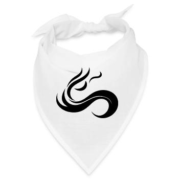 Flamme - Bandana - Weiß - Vorne