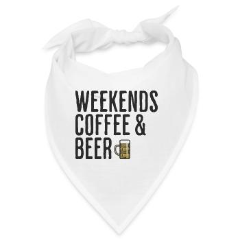 Kaffee- und Bierwochenenden Comedy-Wochenende - Bandana - Weiß - Vorne