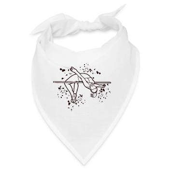 Hochspringer Wasserfarben Hochsprung - Bandana - Weiß - Vorne