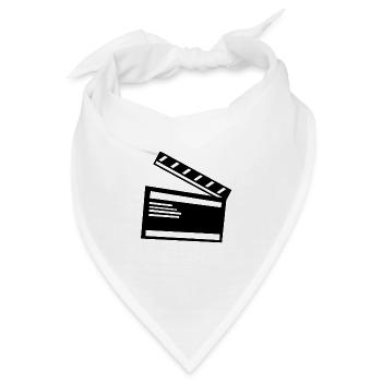 Filmklappe Filmfans Movies Star Corona Mundschutz - Bandana - Weiß - Vorne