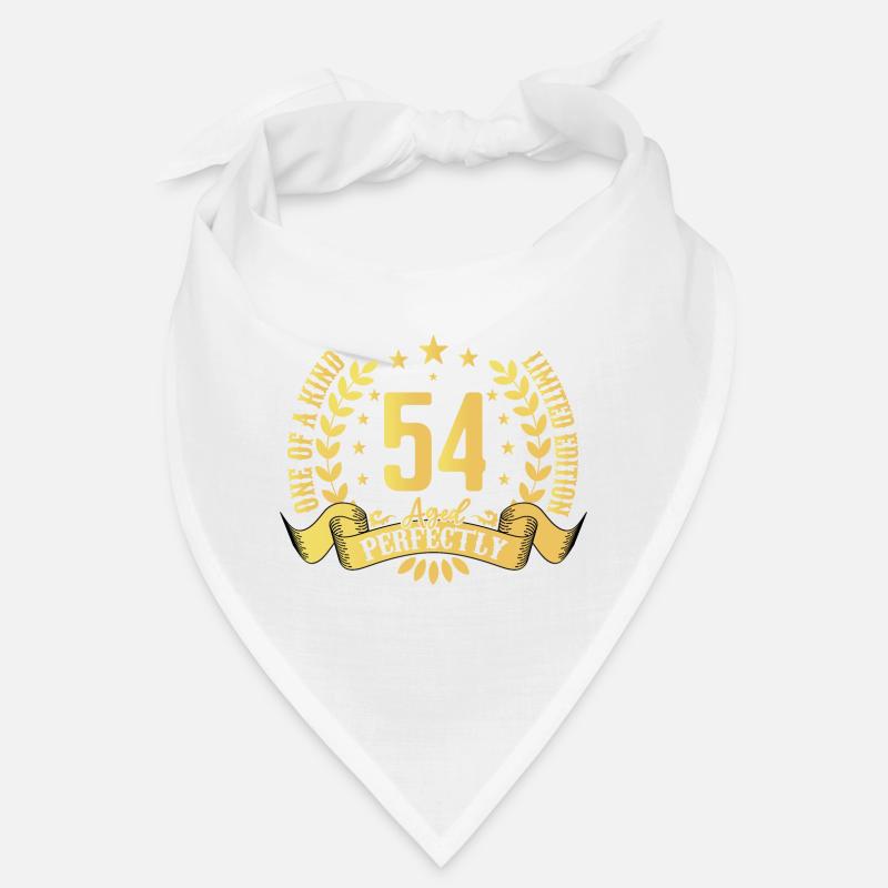 54 ans cadeau d’anniversaire 54 ans - Bandana - blanc