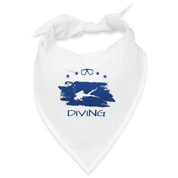 Tauchen Diver Scuba Dive - Bandana - Weiß - Vorne