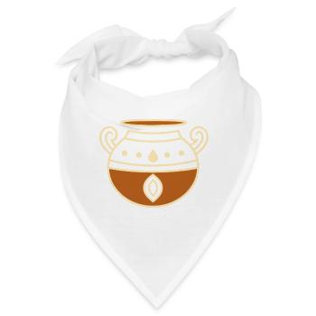 Töpferei - Bandana - Weiß - Vorne