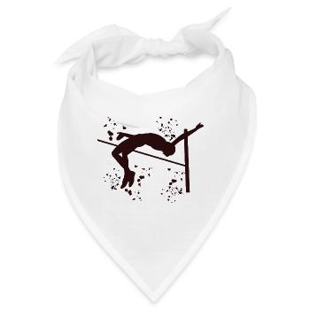 Hochspringer Wasserfarben Hochsprung - Bandana - Weiß - Vorne
