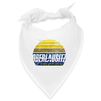 Oberlausitzer Sonnenaufgang - Bandana - Weiß - Vorne
