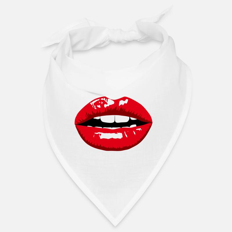 Glänzender roter Lippenprint Bandana
