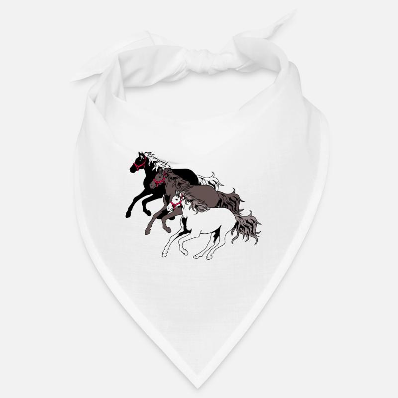 Wildpferde Herde Pferd Galopp Pferderennen Pony Bandana