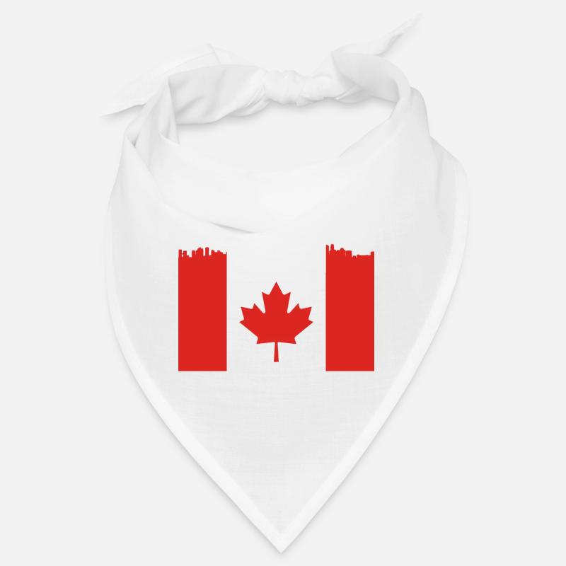 Skyline Maple Leaf Cadeau canadien Bandana