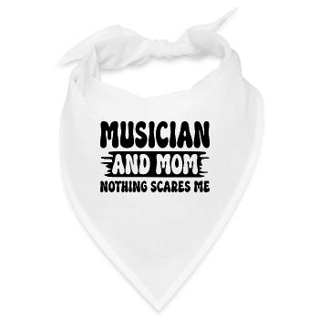 Mutter, Musikerin und Mutter, nichts macht mir Angst - Bandana - Weiß - Vorne