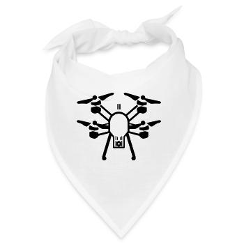 Drohne - Bandana - Weiß - Vorne