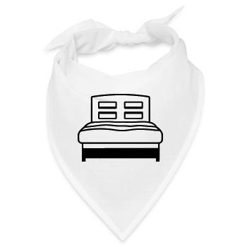 Bett - Bandana - Weiß - Vorne