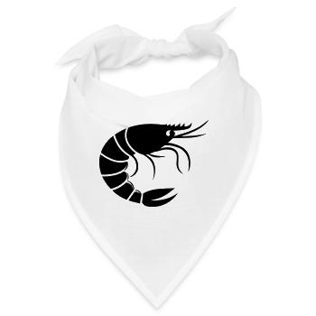 Garnele - Bandana - Weiß - Vorne