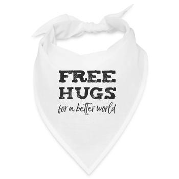 Free Hugs - Bandana - Weiß - Vorne
