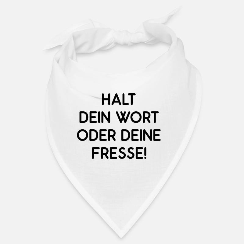 Halt Dein Wort Oder Deine Fresse Ruhe Still Sein Bandana
