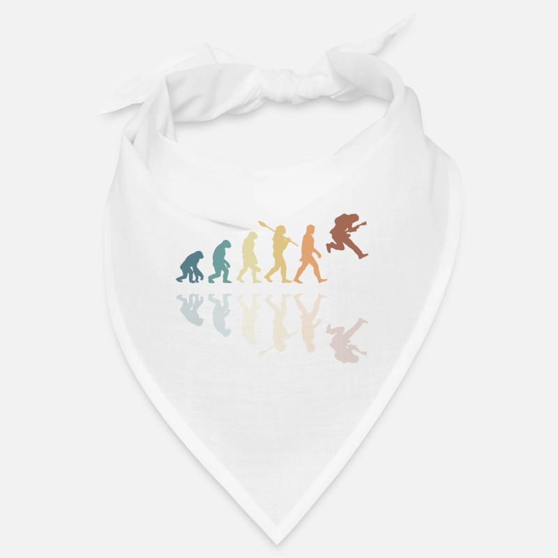 Human Evolution Guitar Band Retro Vintage Bandana