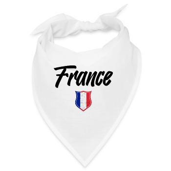 FRANKREICH - Bandana - Weiß - Vorne