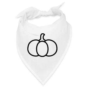 Kürbis - Bandana - Weiß - Vorne