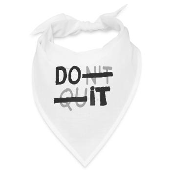 DAVON VERLASSEN - DO IT - Bandana - Weiß - Vorne