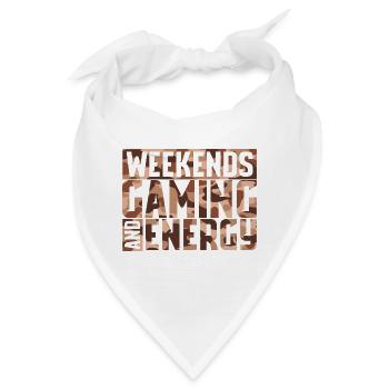 Weekend and Gaming - Bandana - Weiß - Vorne