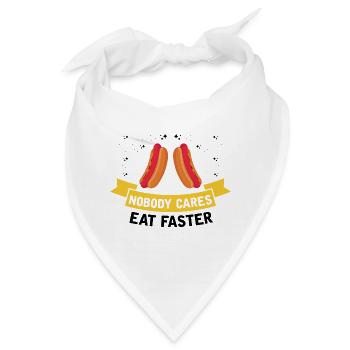 Schnell Essen Hot Dog Hotdog FastFood - Bandana - Weiß - Vorne