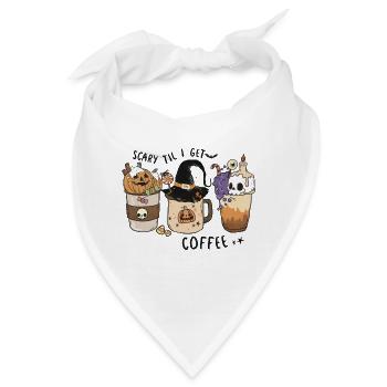 Horror Zauberei Magie Halloween T-Shirt Geschenk - Bandana - Weiß - Vorne