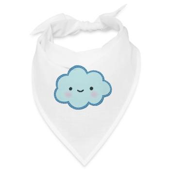 Süße Wolke Selber Gestalten Geschenk Wolken - Bandana - Weiß - Vorne