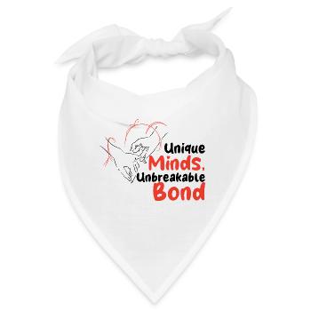 Neurodiverse Ehe, Tourette, Bipolare Depression - Bandana - Weiß - Vorne