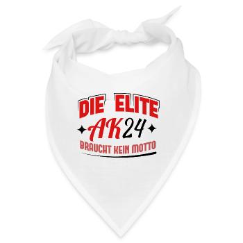 Abschlussklasse 2024 Schulabschluss Abitur Matura - Bandana - Weiß - Vorne