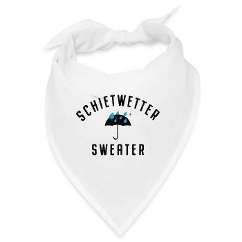 Schietwetter Sweater Kuscheln Warm Winter Herbst - Bandana - Weiß - Vorne