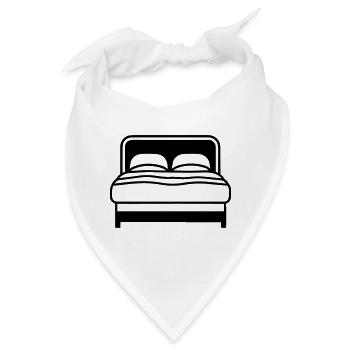 Bett - Bandana - Weiß - Vorne