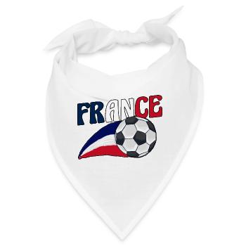 Franzosen Französisch Frankreich - Bandana - Weiß - Vorne