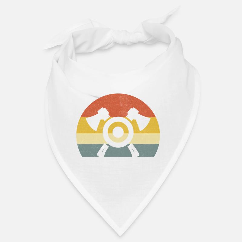 Rétro coucher de soleil hache lancer cible hachette lanceur Bandana