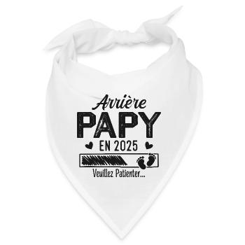 Ur-Opa im Jahr 2025 Geschenk Zukunft Opa - Bandana - Weiß - Vorne