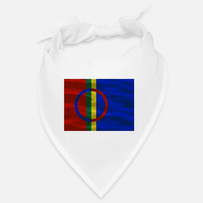 Sapmi flag - Bandana - white