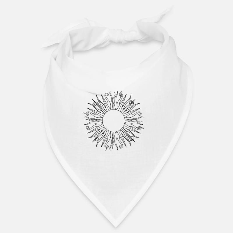 Sun hippie noir Bandana